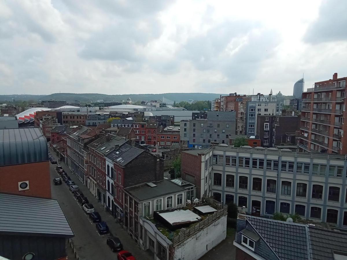 Liege Centre Mediacite Appartement Possible Parking Terrasse Immense 8Eme Pour 2 Personnes Εξωτερικό φωτογραφία